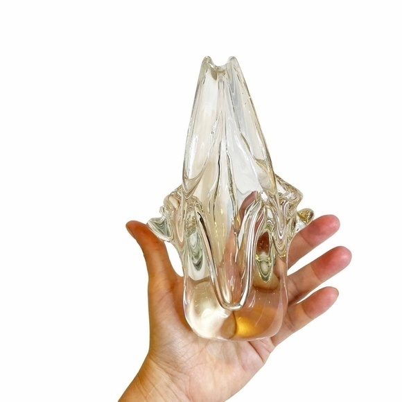 Orrefors Crystal Clear Basket Vase Kissing Handles 🤍 - Picture 3 of 8